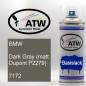 Preview: BMW, Dark Gray (matt Dupont P2279), 7172: 400ml Sprühdose, von ATW Autoteile West.